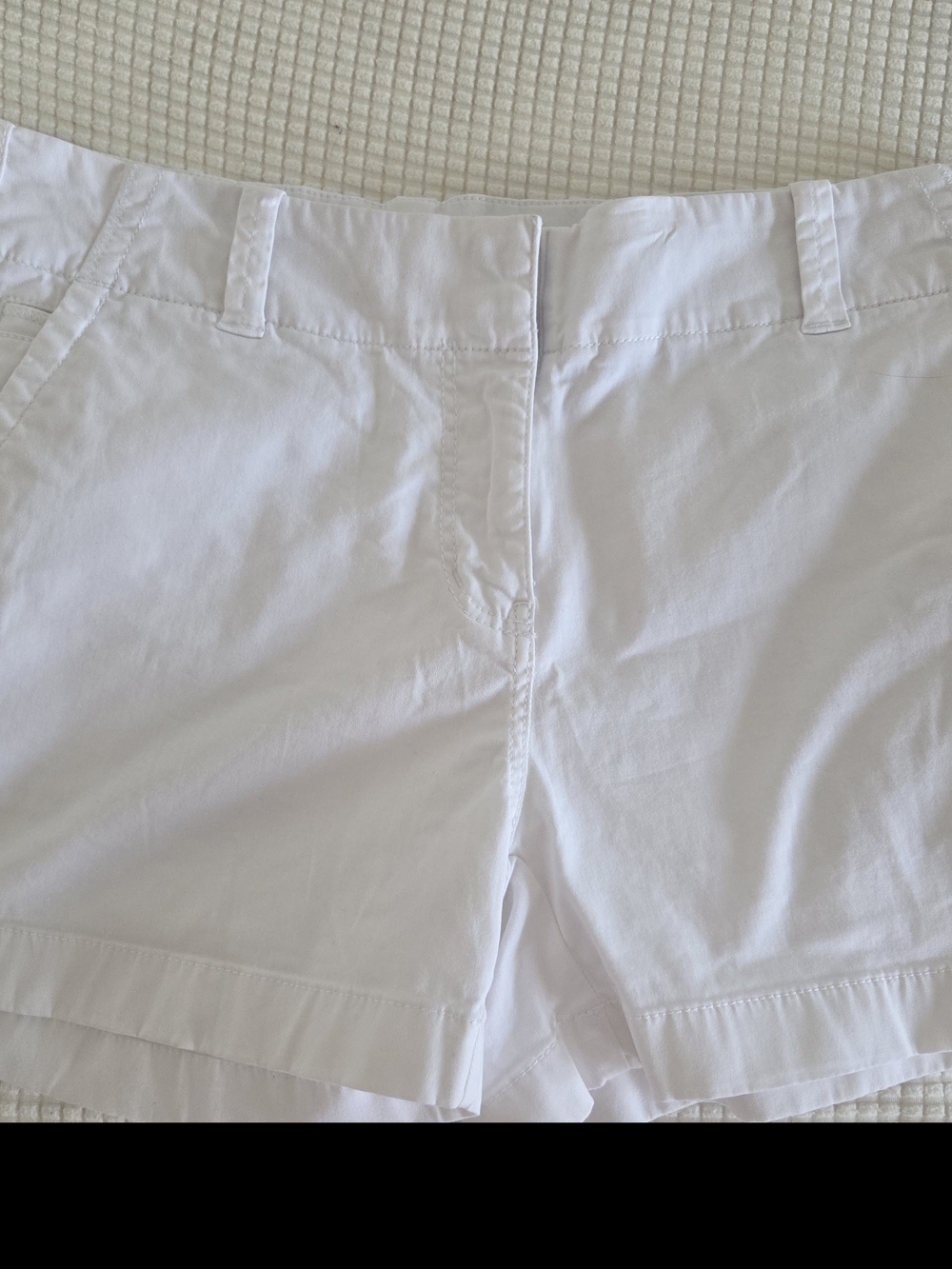 Women's White Converse Cotton Shorts, Sz 6